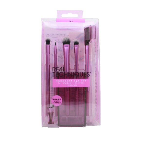 REAL TECHNIQUES Enhanced Eye Set for Shadow + Eyeliner + Mascara *Bonus Storage* - Picture 1 of 5
